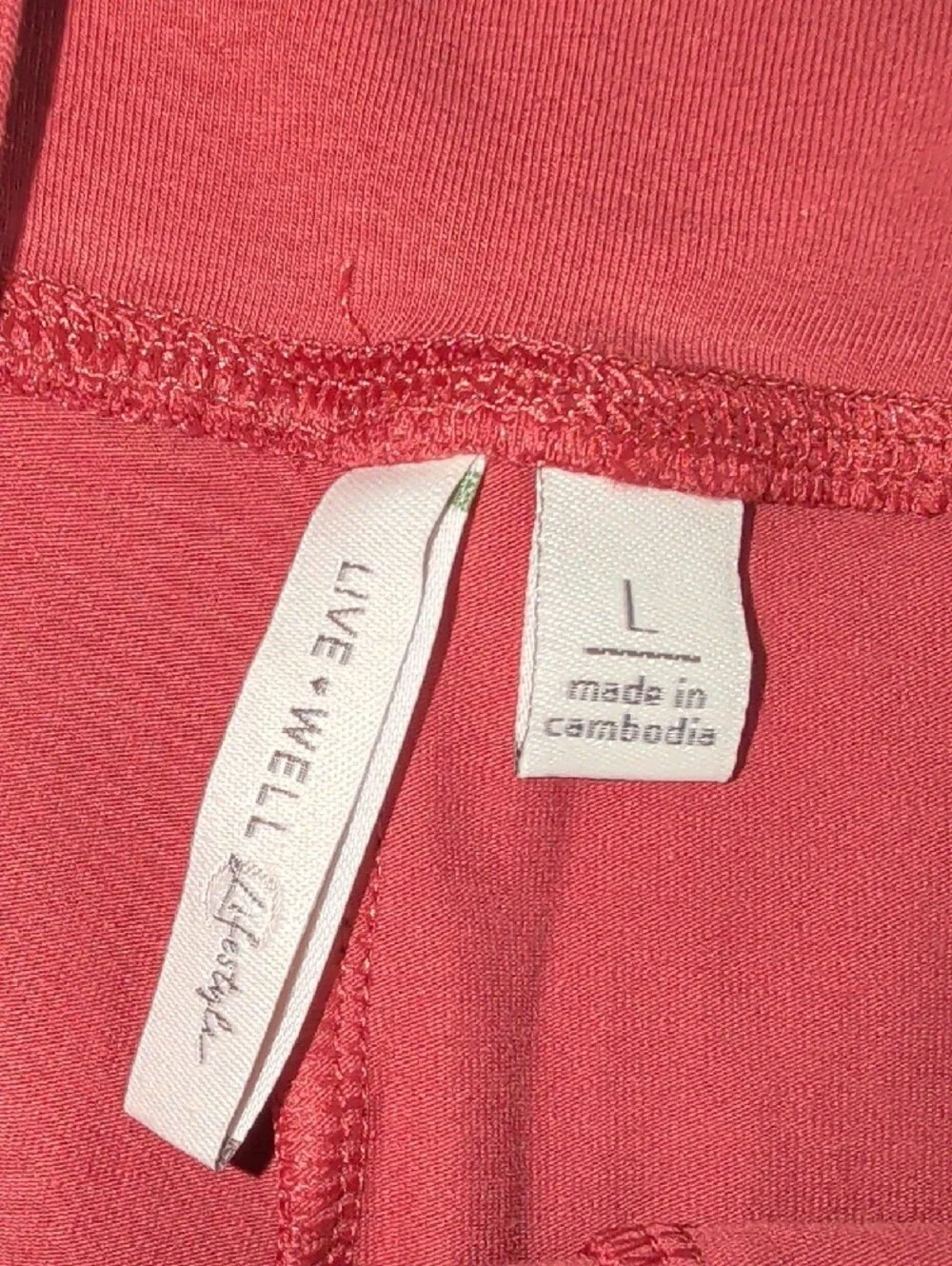 Cato Lifestyle High Rise Marsala Ribbed Bike Shorts Size L